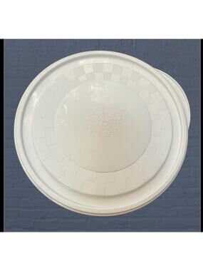 Pampered Chef Chillzanne Replacement Lid 9.5" Freezable Mixing Bowl White VTG